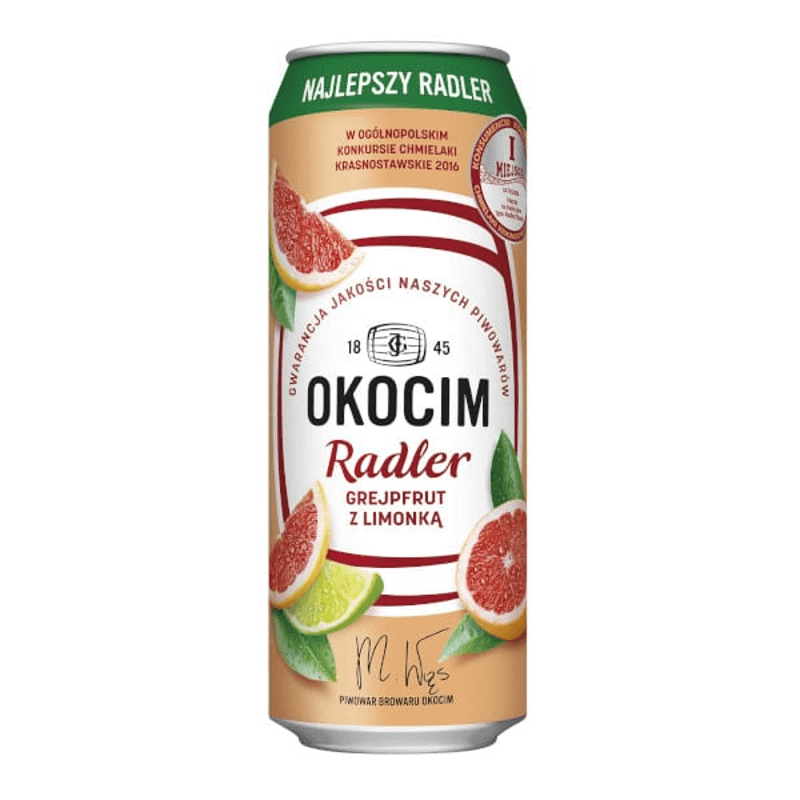 OKOCIM RADLER GREJFRUT 24X50CL BLIK